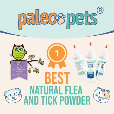 Natural Flea and Tick Control Powder for Dogs, Fleas Go Away!