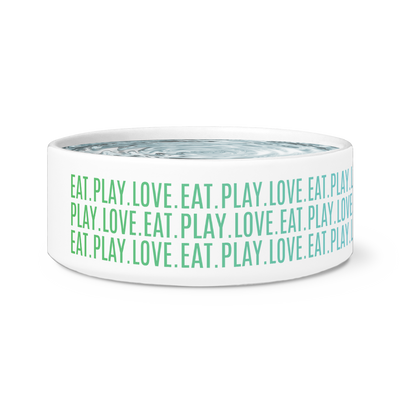 Cat Bowl "Eat Play Love"